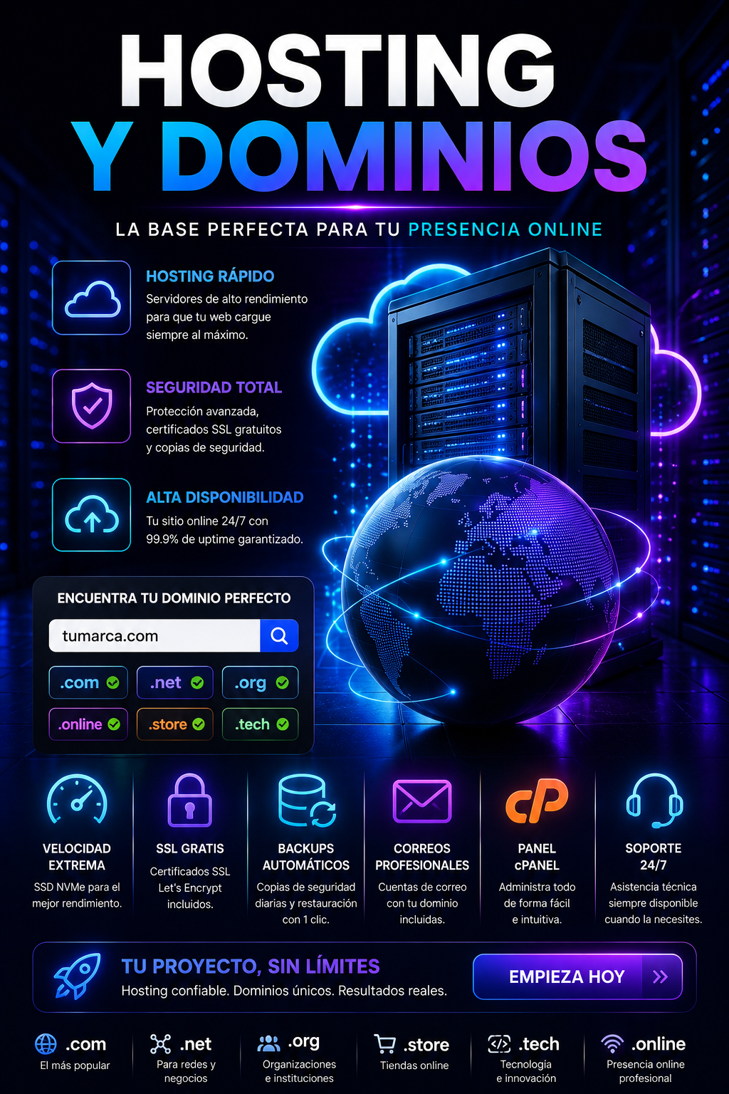 Hosting y Dominios